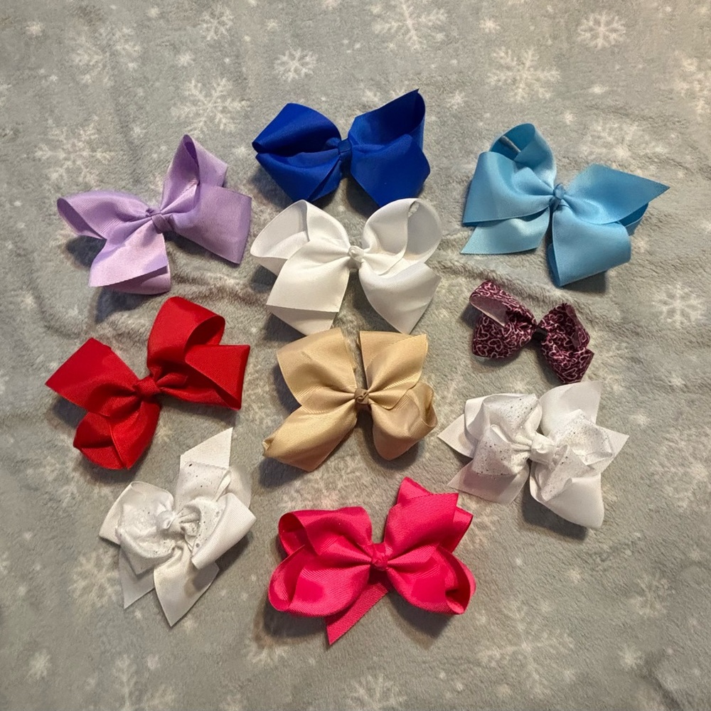 Colorful Hair Bow Set